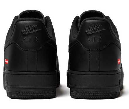 Sapatilhas Nike Air Force 1 x Supreme pretas (tam. 41)