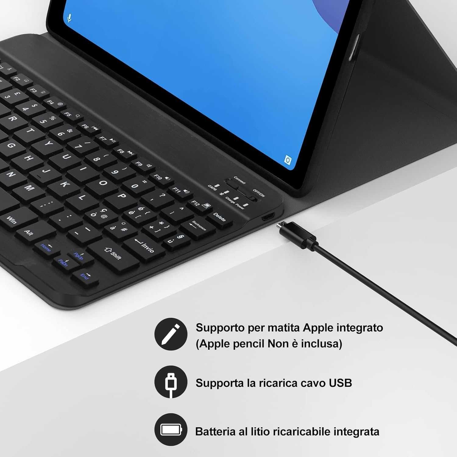 JADEMALL etui klawiatura Lenovo Tab M10 10,1'' HD 2nd TB-X306F X306X