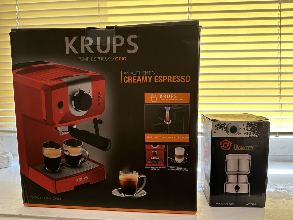 Кавоварка Krups XP 3205 +подарунок кавомелка