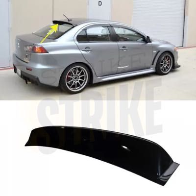 Козырек на заднее стекло бленда Mitsubishi Lancer X спойлер крыша ланс