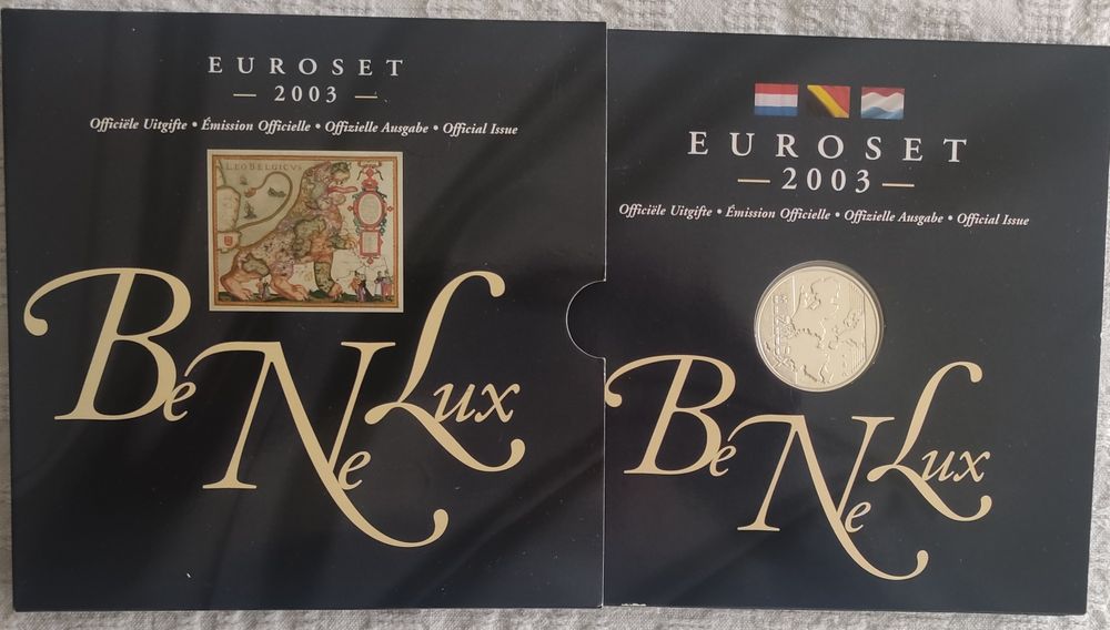BeNeLux 2003 Oficial Euro Set Ano 2003