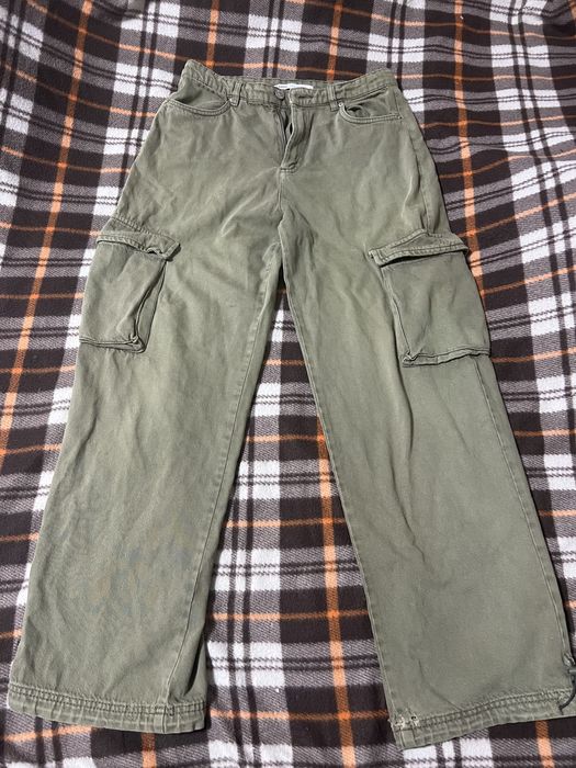 штаны карго, болотного цвета