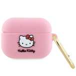 Hello Kitty HKAP3DKHSP Airpods Pro coverróżowy/pink Silicone 3D Kitty