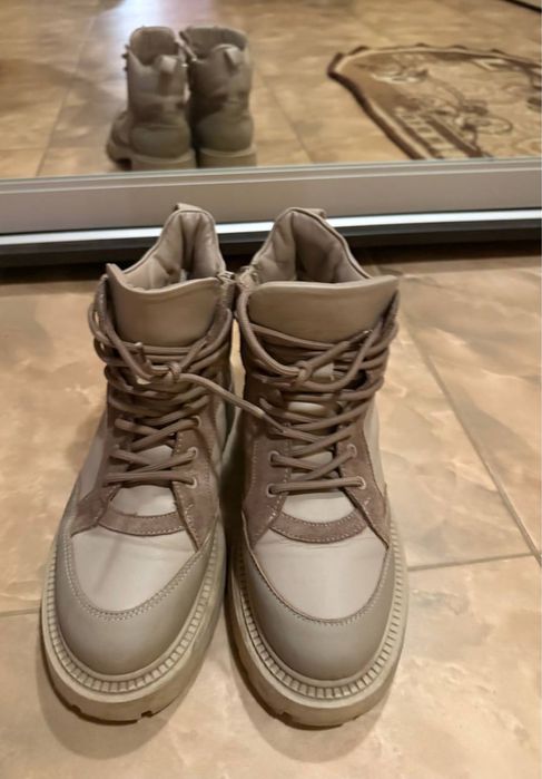 Зимові ботинки па широку ніжку, р.40