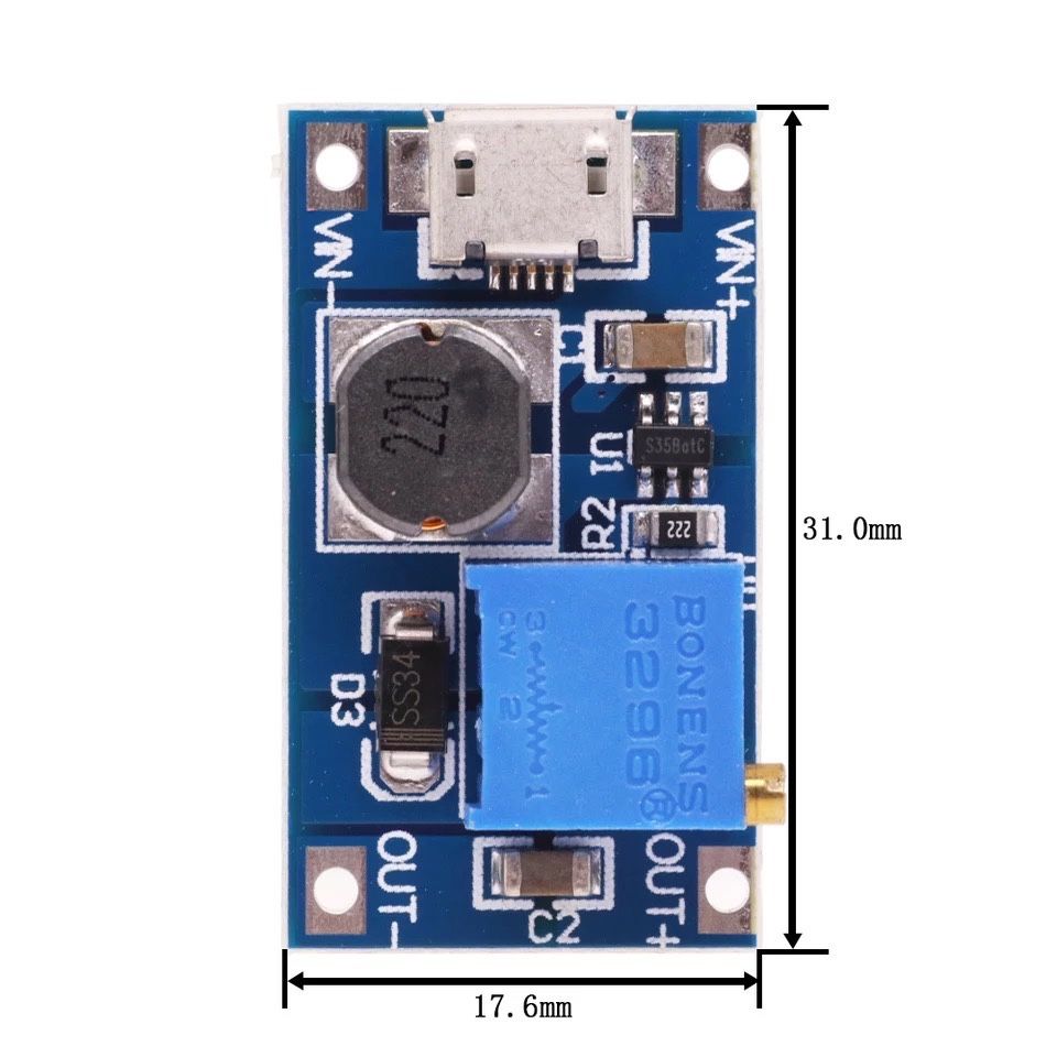 Повышающий Модуль с/без MICRO USB, 2 в-24 в до 5 В, 9 В, 12 В, 28 В