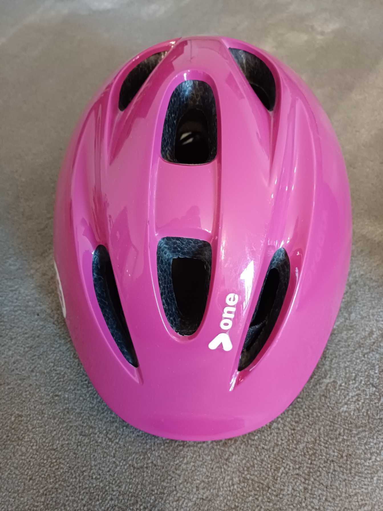 Capacete criança BTWIN - azul e rosa