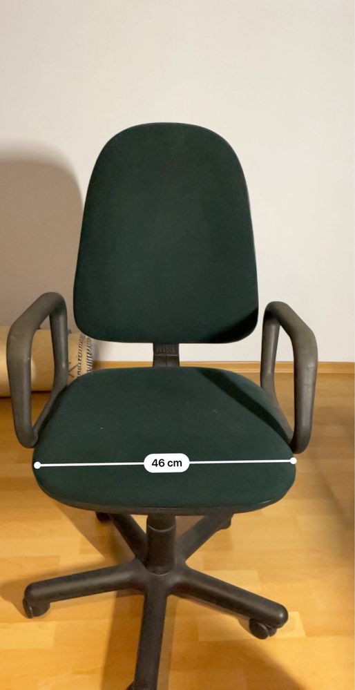 Krzesło do biurka zielone