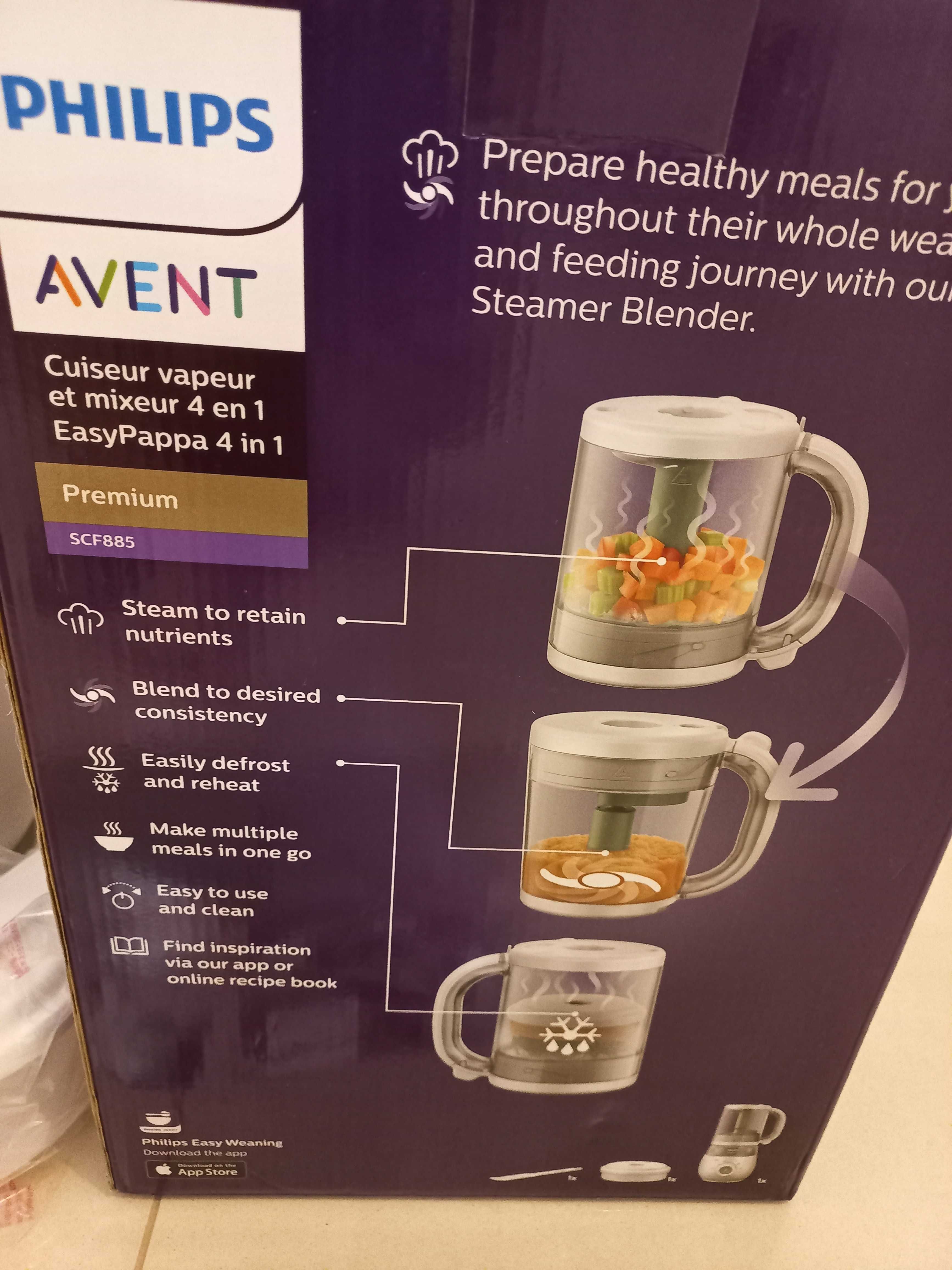 Philips Avent 4w1 Blender, parowar- jeszcze rok na gwarancji!