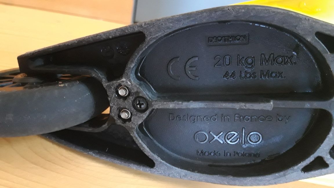 Самокат OXELO для найменших Decathlon до 20 кг регулюється по висоті