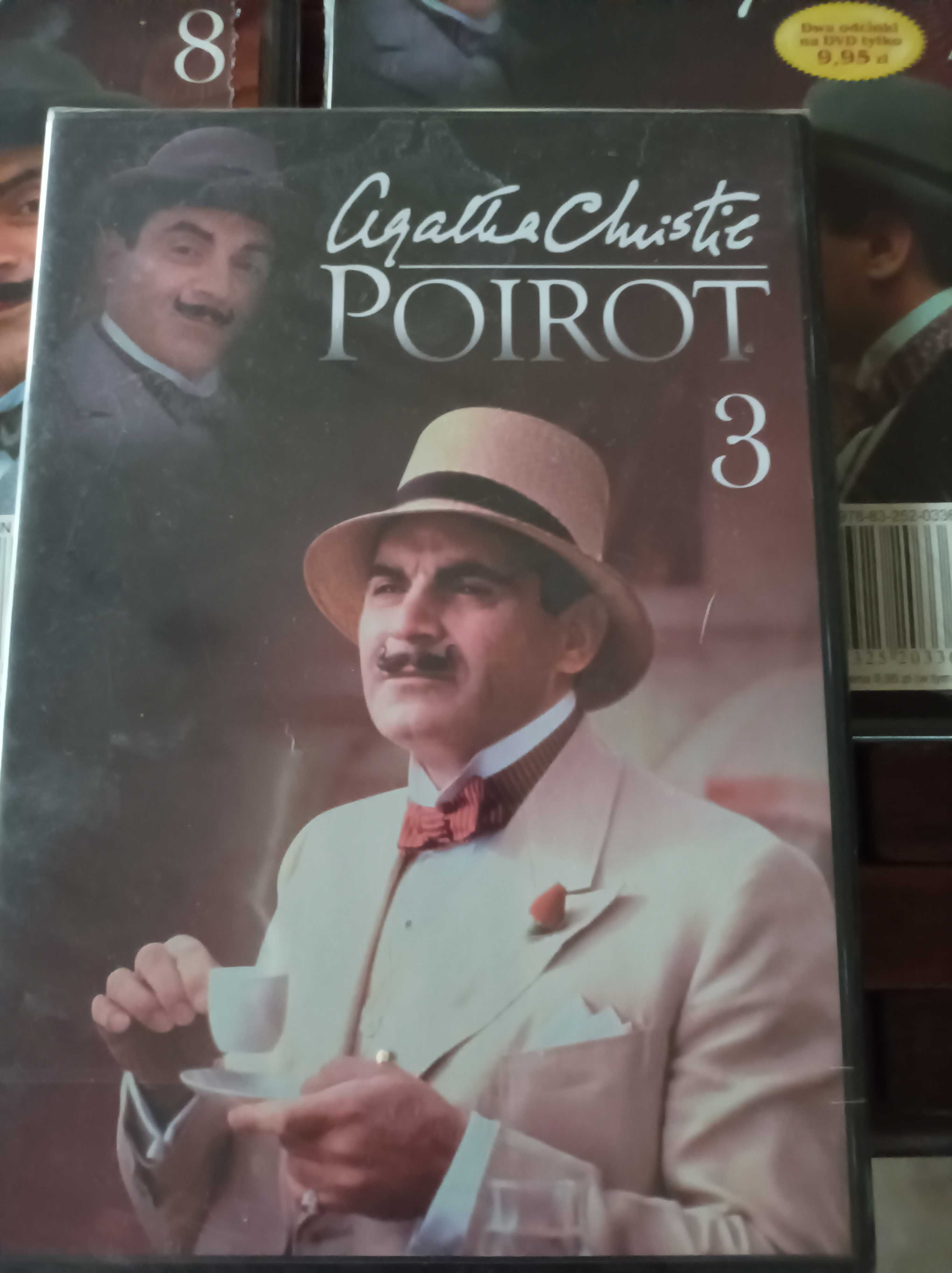 Poirot Agatha Christie dvd cz 3,4,8 nowe zafoliowane