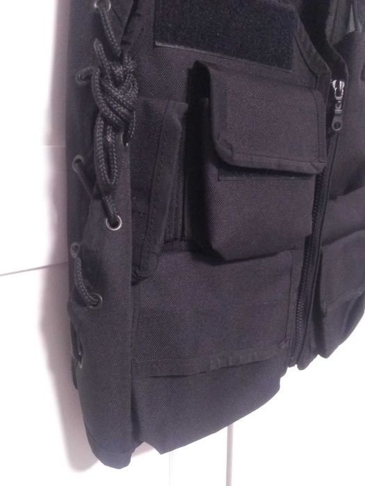 Kamizelka taktyczna mundurowa czarna -  kodura ( Policja, ochrona )