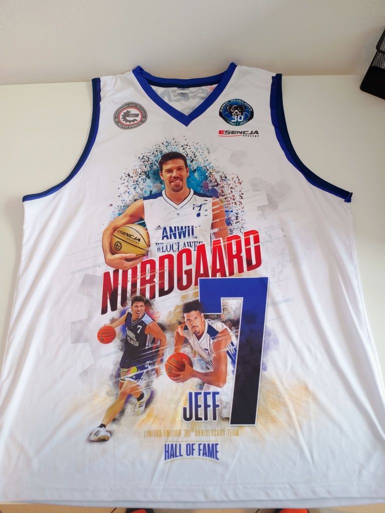 Koszulka koszykarska z autografem Jeffa Nordgarda