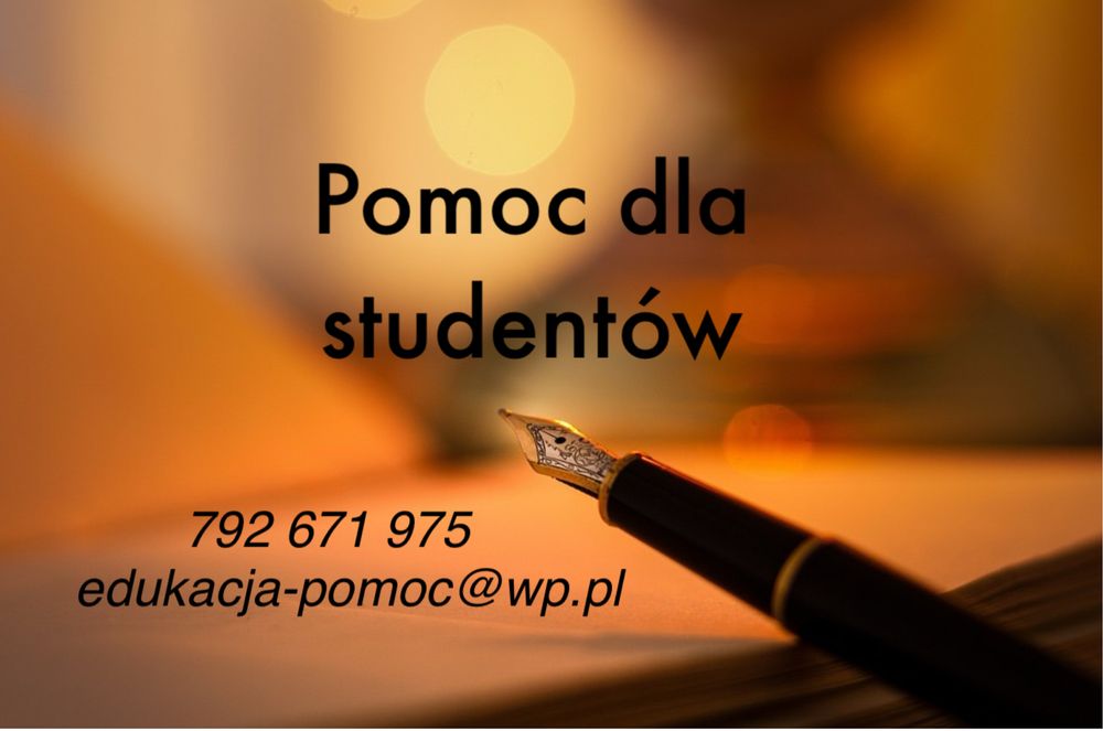 Pomoc w pracy dyplomowej i zaliczeniowej