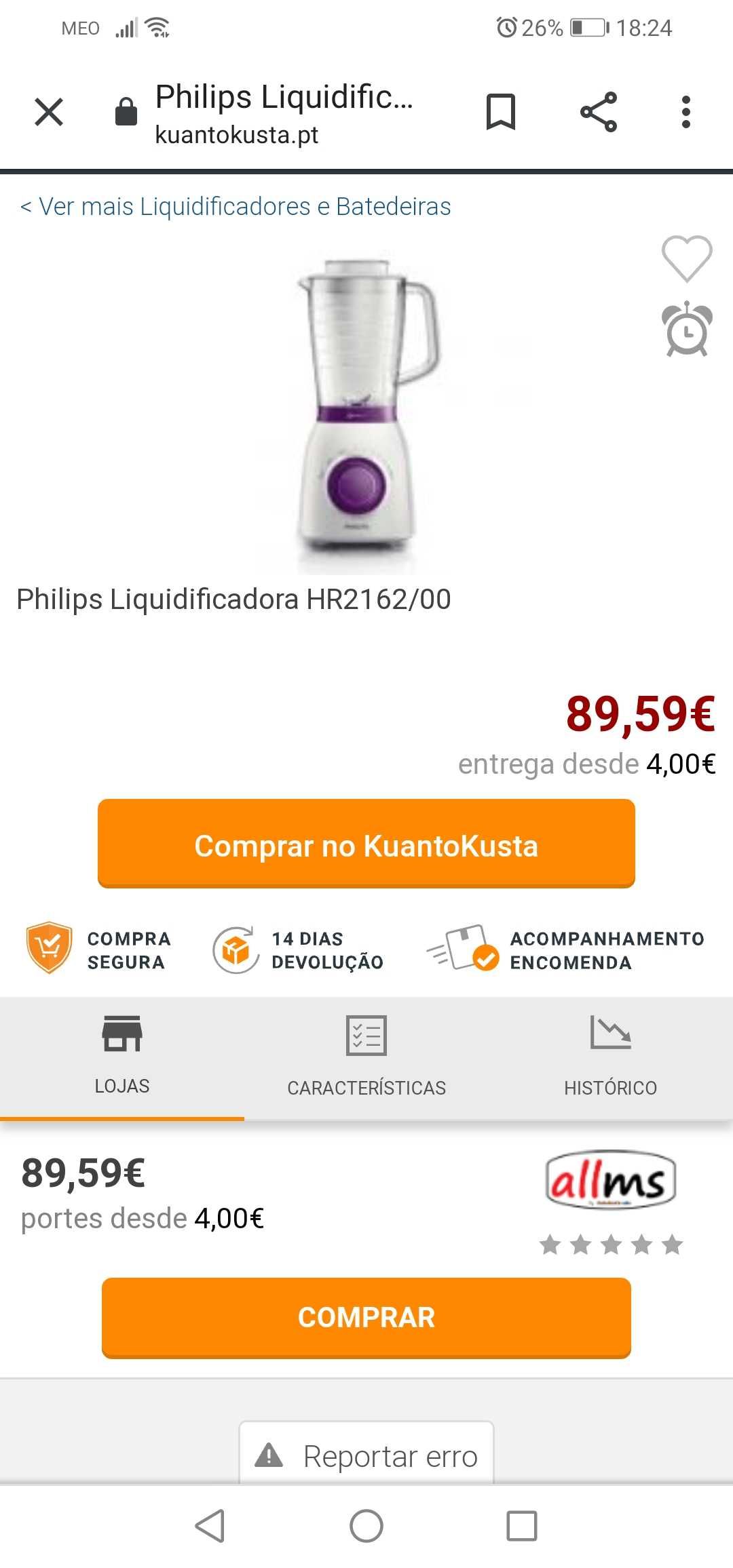 Liquidificadora Philips Pro Blend 5 HR2162 NOVA