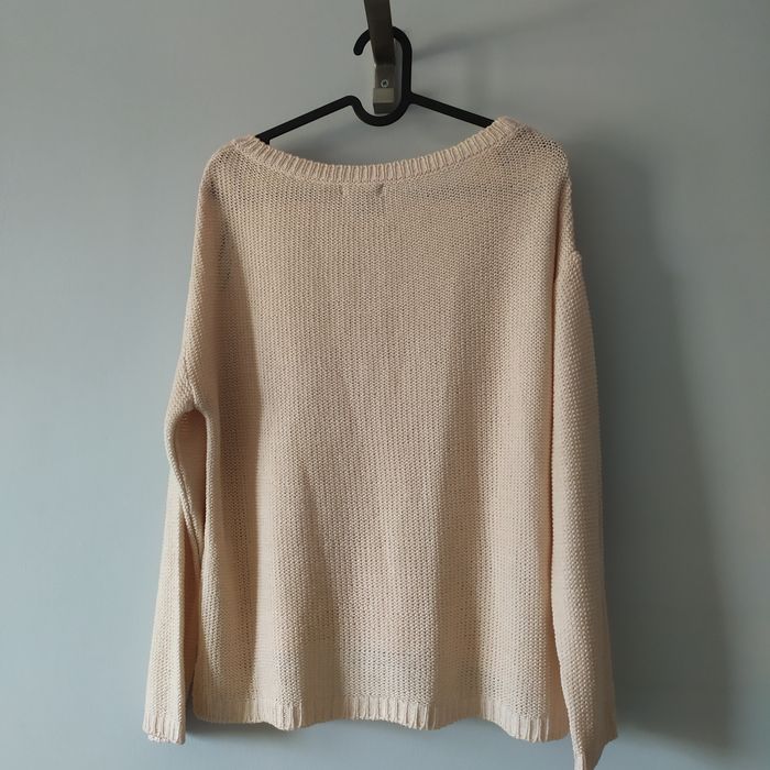 Łososiowy sweter H&M, rozm. S