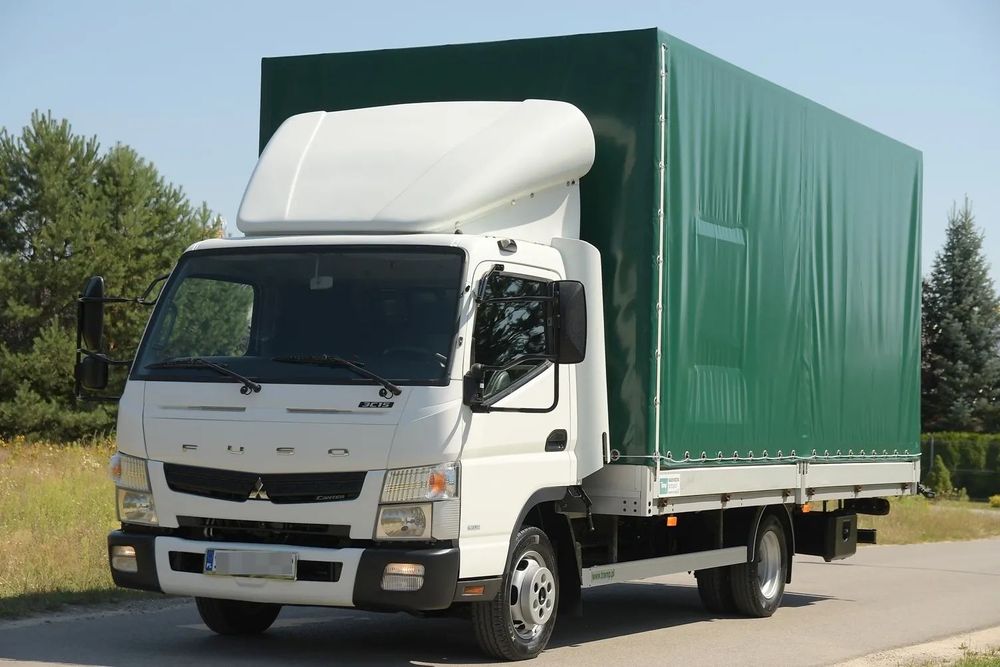 Mitsubishi FUSO=3C15=KLIMA=PLANDEKA=12EP  oRyGiNaŁ / Canter / SKRZYNIA / DMC 3.5T / 5.00M x 2.46M / Salon Polska
