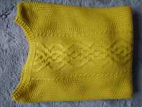 Reserved sweter musztardowy, oversize