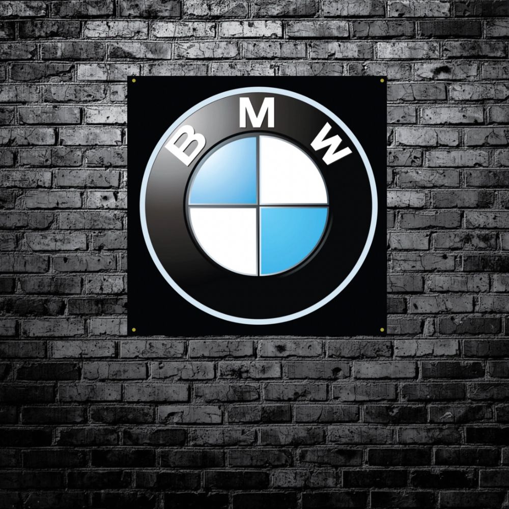 Baner plandeka 150x150cm BMW Mpower logo performance