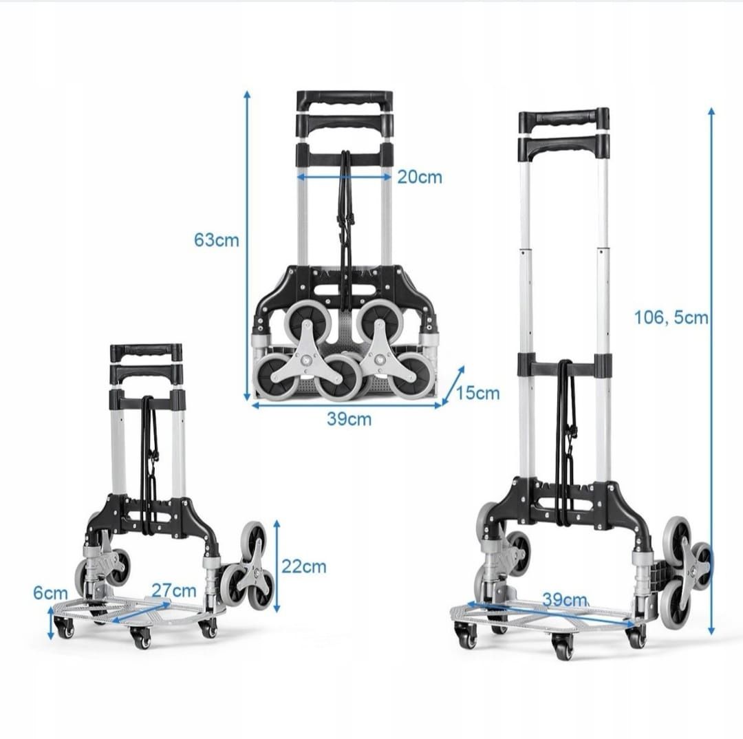 Składany wózek transportowy , schodowy