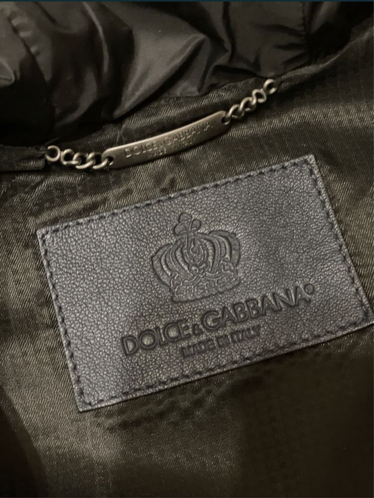 Шкіряна куртка D&G оригінал (44 розмір)