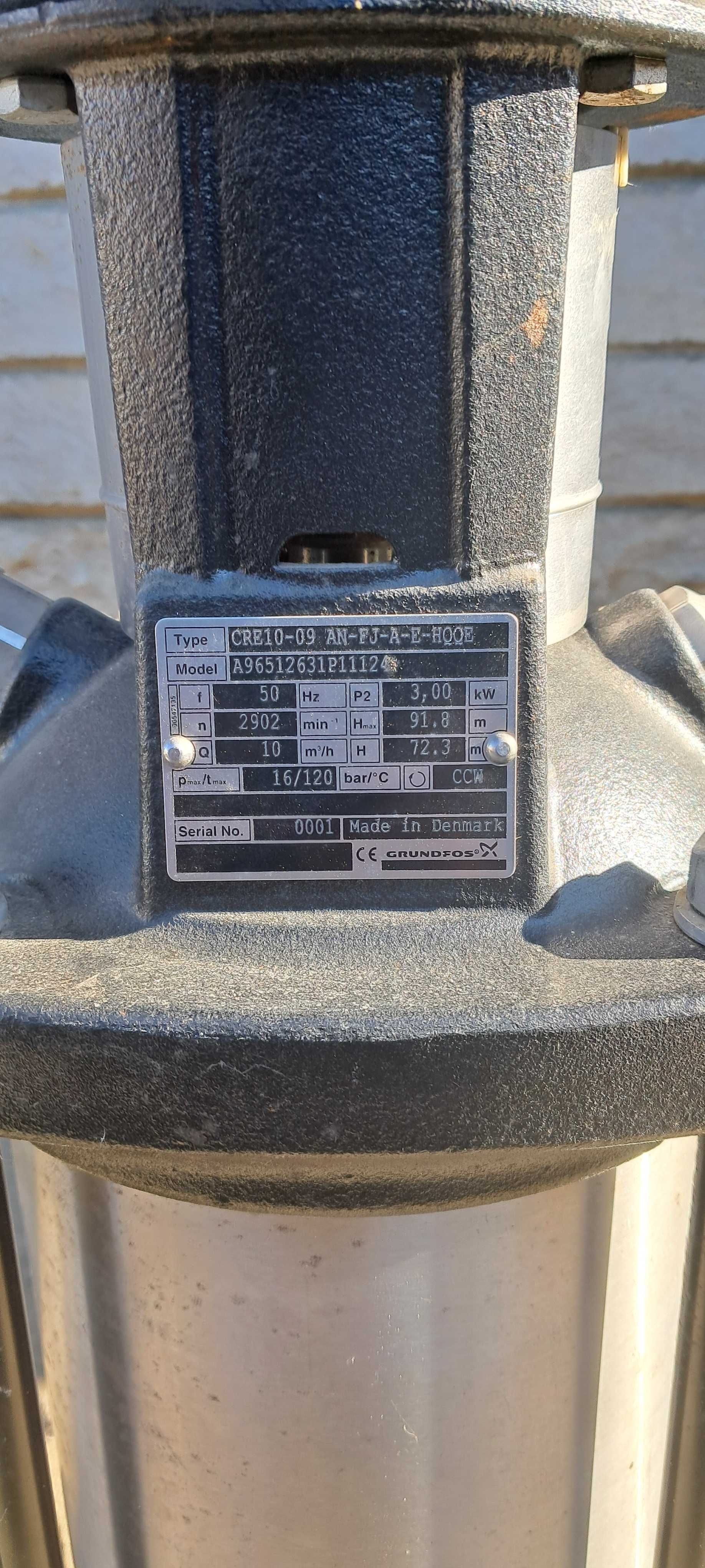 Центробіжний насос Grundfos CRE10-09  3,0Kw