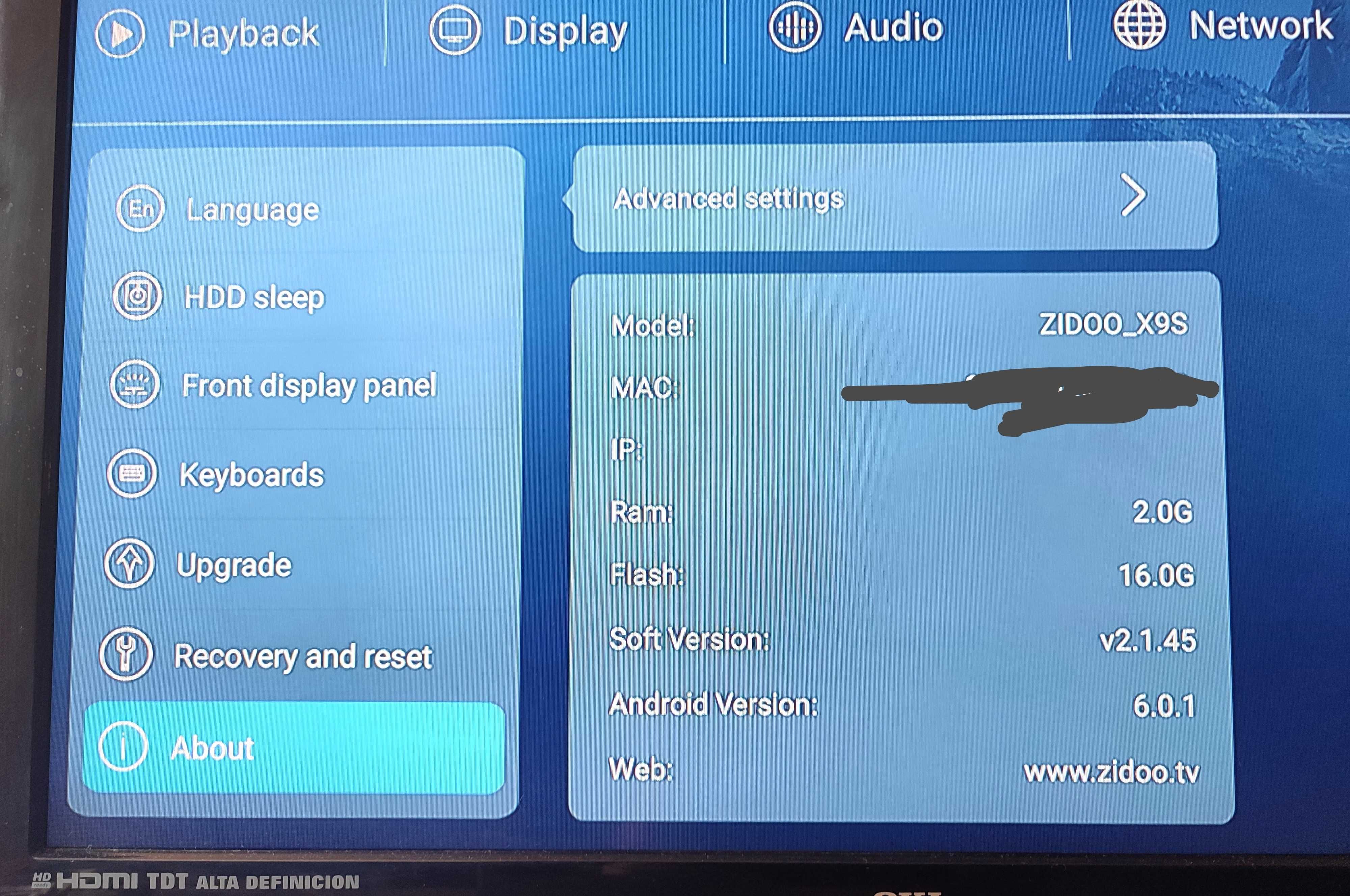 Box android Zidoo X9S