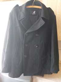 Czarny płaszcz męski Kangol XL