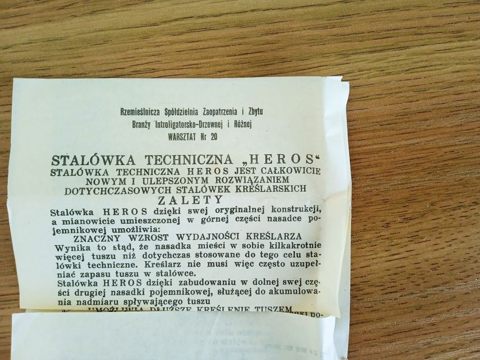 Komplet stalówek kreślarskich Heros (Redis) PRL