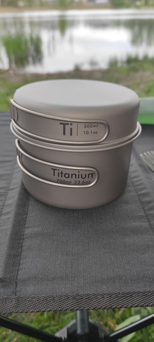 Титановий набір туристичного посуду