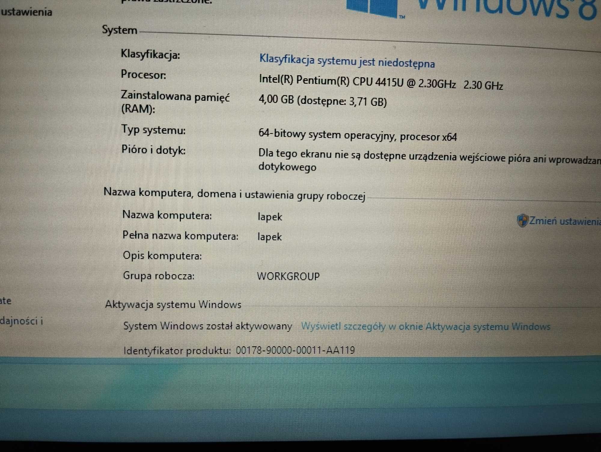 Laptop DELL Latitude 3380 - idealny stan, dysk ssd