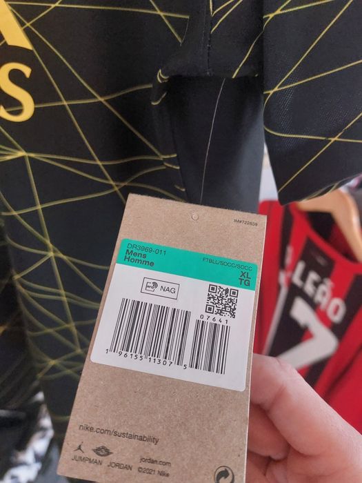 Camisola oficial Air Jordan PSG Mbappé 7