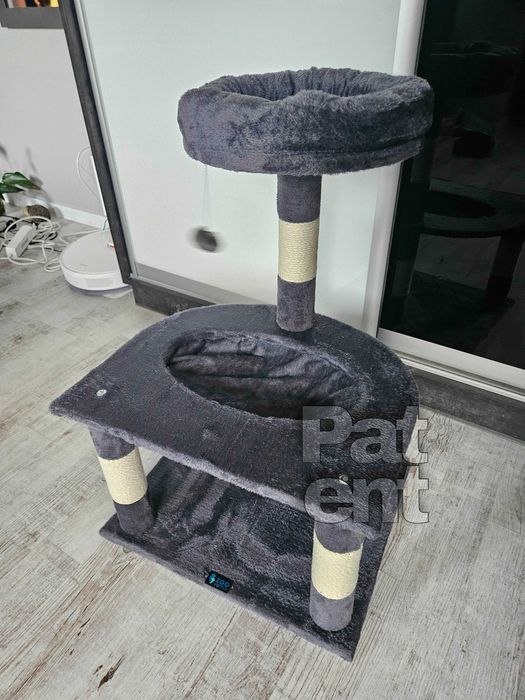 Drapak dla kota domek słupek do drapania legowisko kot dom 3 poziomy