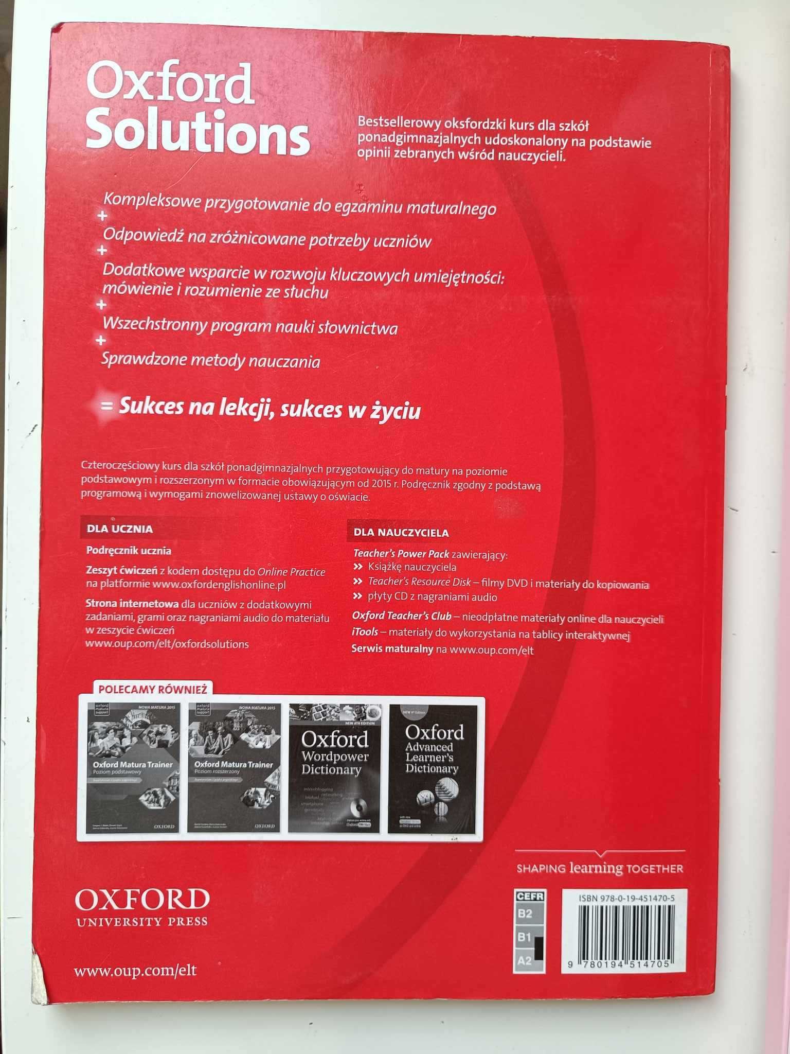 Oxford Solutions ćwiczenia + gratis