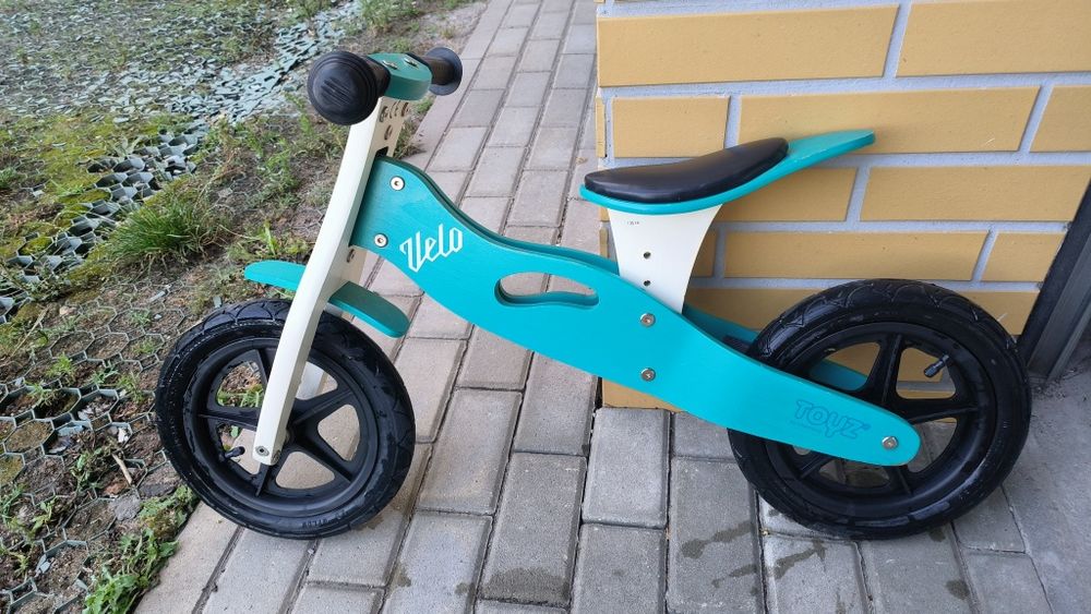 Rowerek biegowy Toyz Velo Turkus drewniany