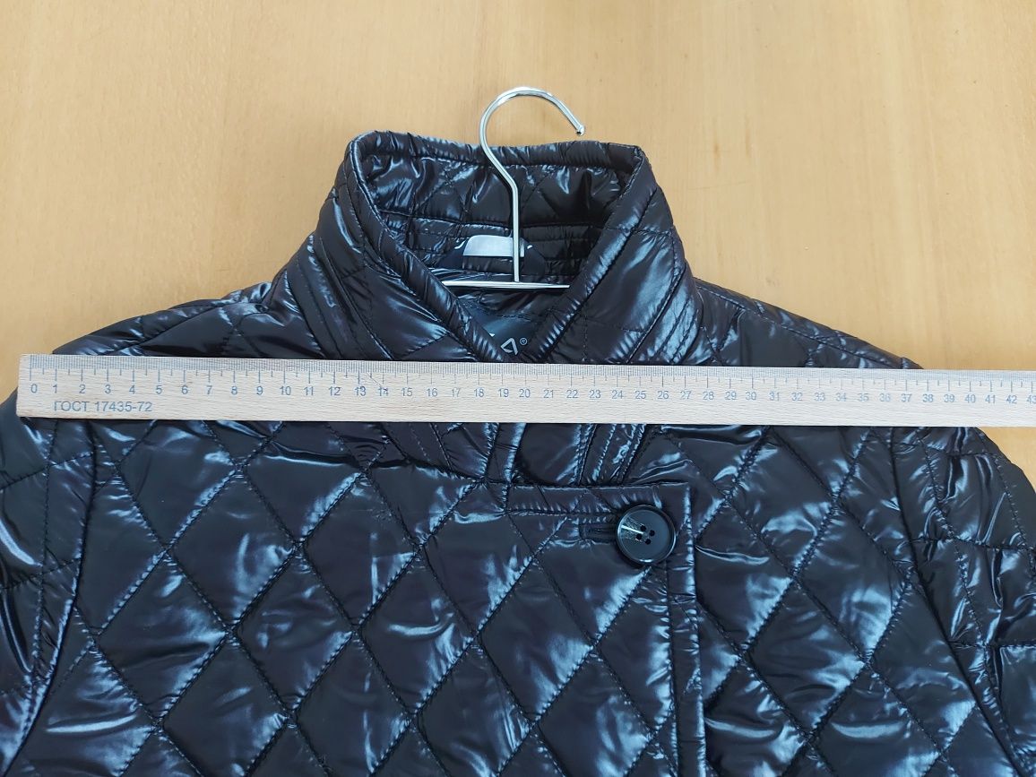 Чорне демісезонне стьобане пальто (куртка) Origa Валери