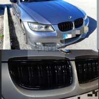 Bmw e90 e91 grelhas duplas preto brilhante