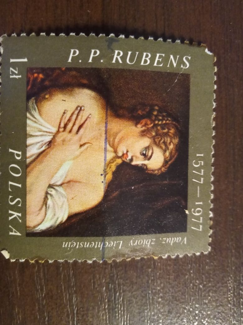 Znaczek pocztowy Polska 1977 Wenus, malarstwo Rubensa