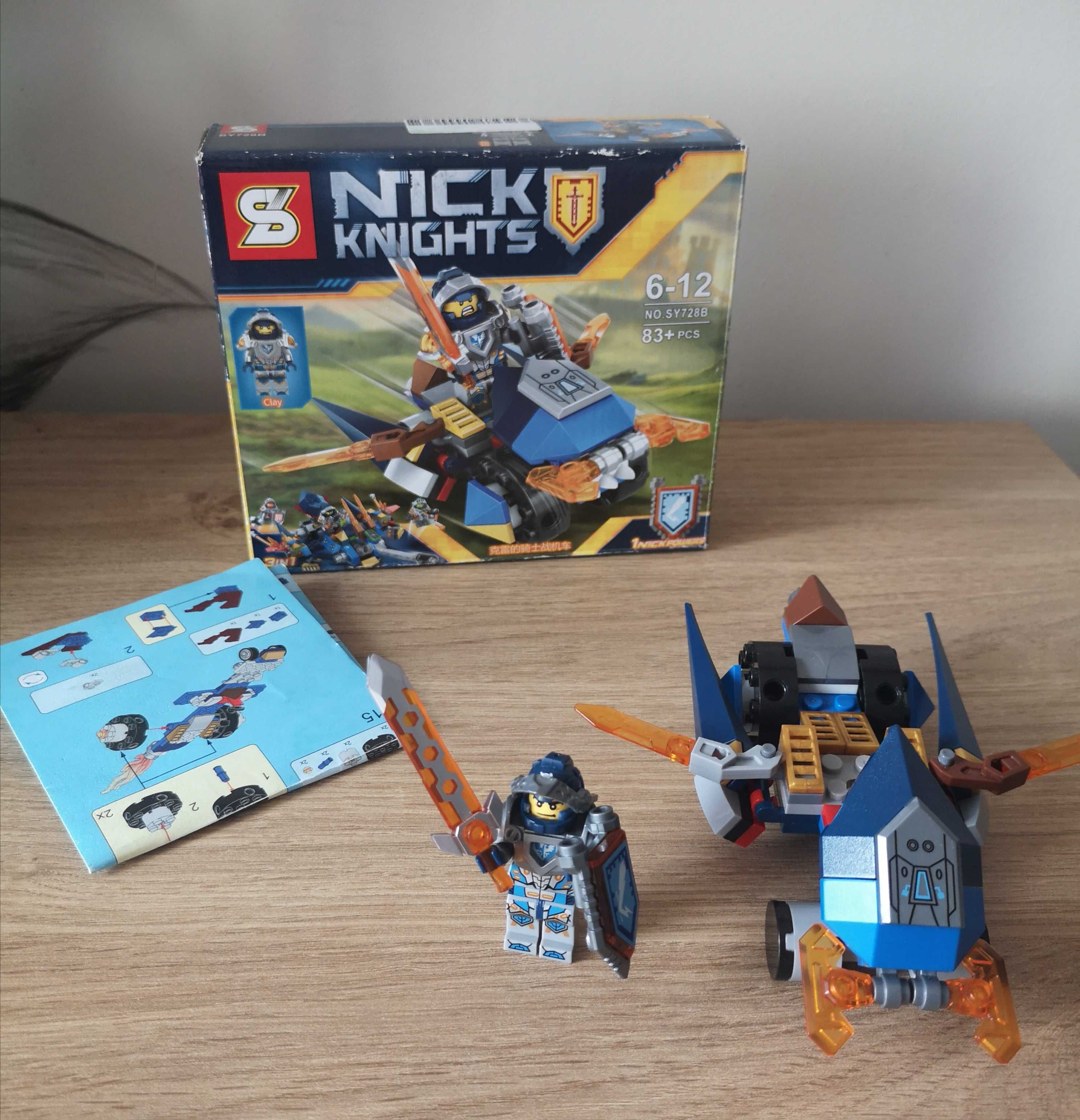 Pojazd Clay'a  kompatybilne z Lego Nexo Knights
