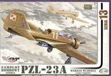 PZL-23A "KARAŚ" Polski Samolot Bombowy -wer wczesna model do sklejania