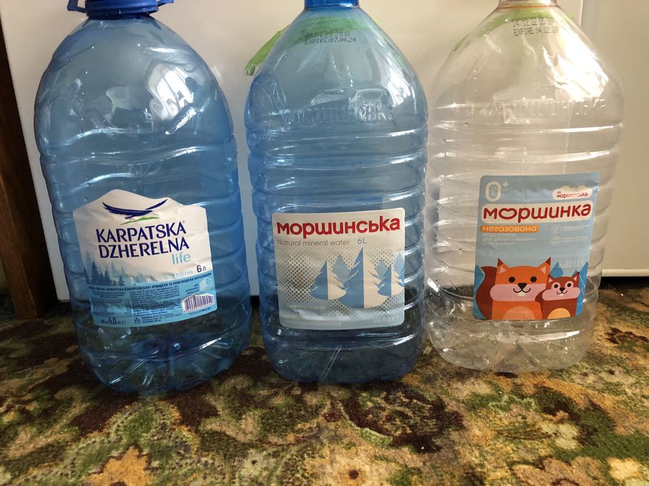 Бутылка пляшка бутиль баклажка 6 л