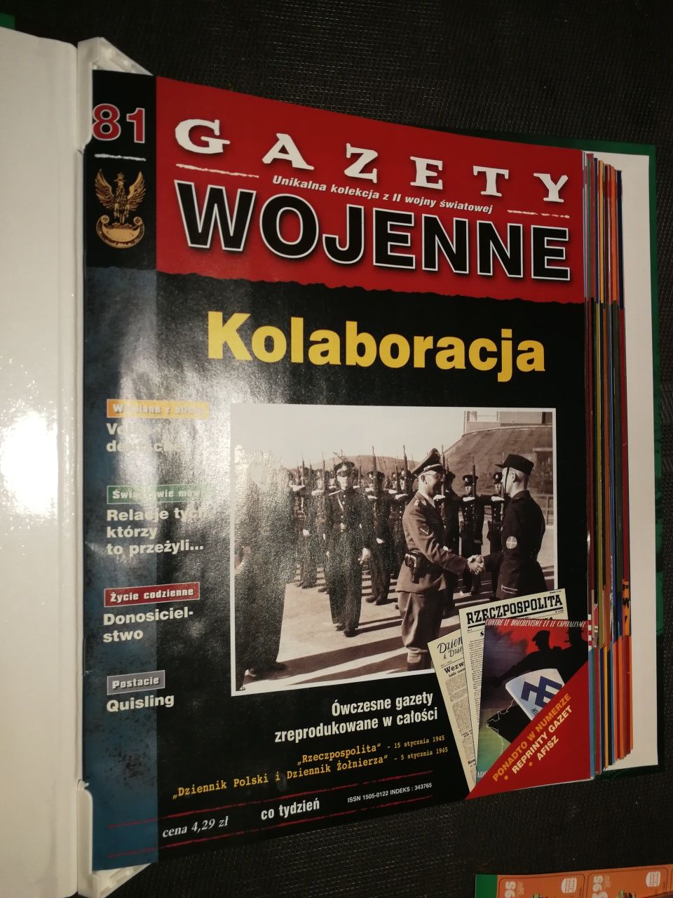 Kolekcja Gazety Wojenne 3 pełne tomy- 57 szt gazet