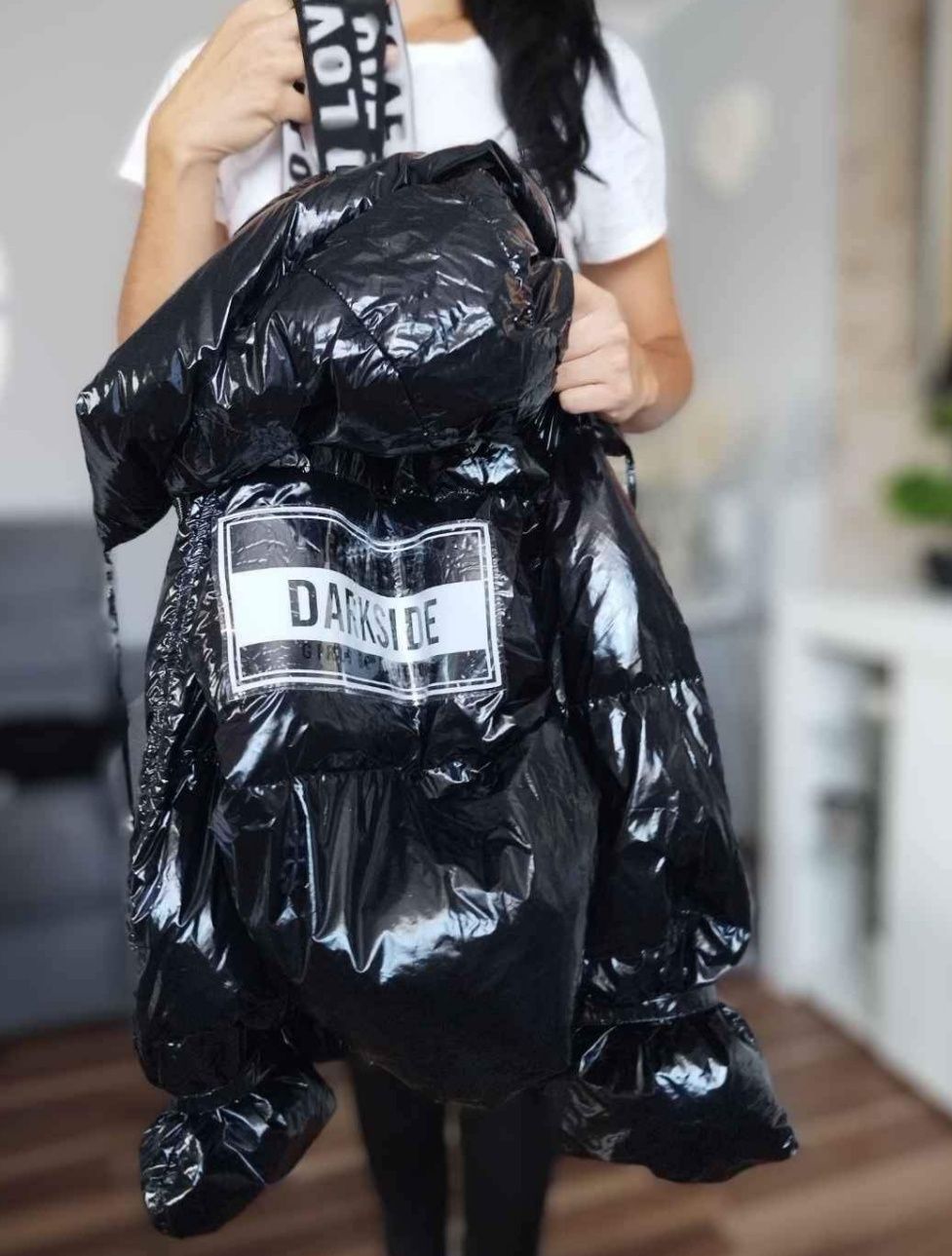 Extra kurtka oversize puchowa zimowa damska na szelkach