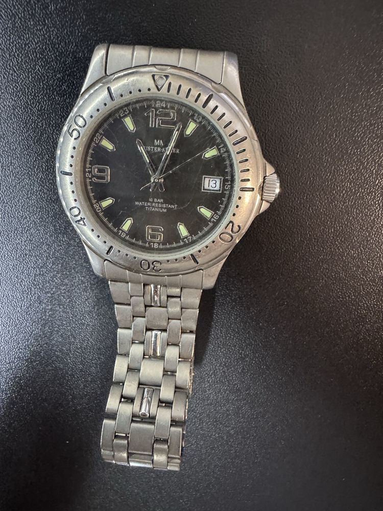 Sprawny Zegarek Meister Anker 803.001 tytanium 7/22 tytanowy kwarcowy