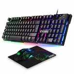 Klawiatura do gier Empire Gaming MK800 RGB Mysz +podkładka dla gracza