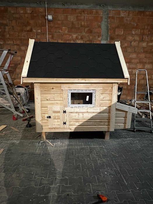 Solidny kurnik dla KUR 127x202x220h Producent WoodStuff gotowy od ręki