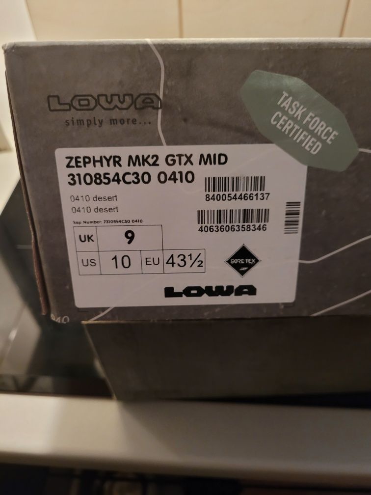 Lowa Zephyr MK2 Desert Gtx 43½