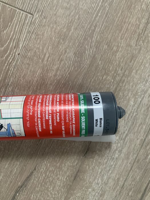 Silikon mapei 100 Bianko White biały mapesil ac