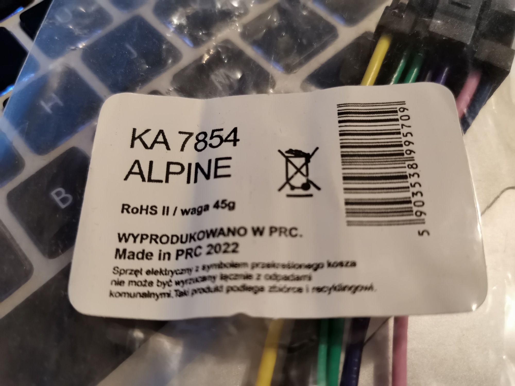 Kabel kostka przewód do radia Alpine adapter