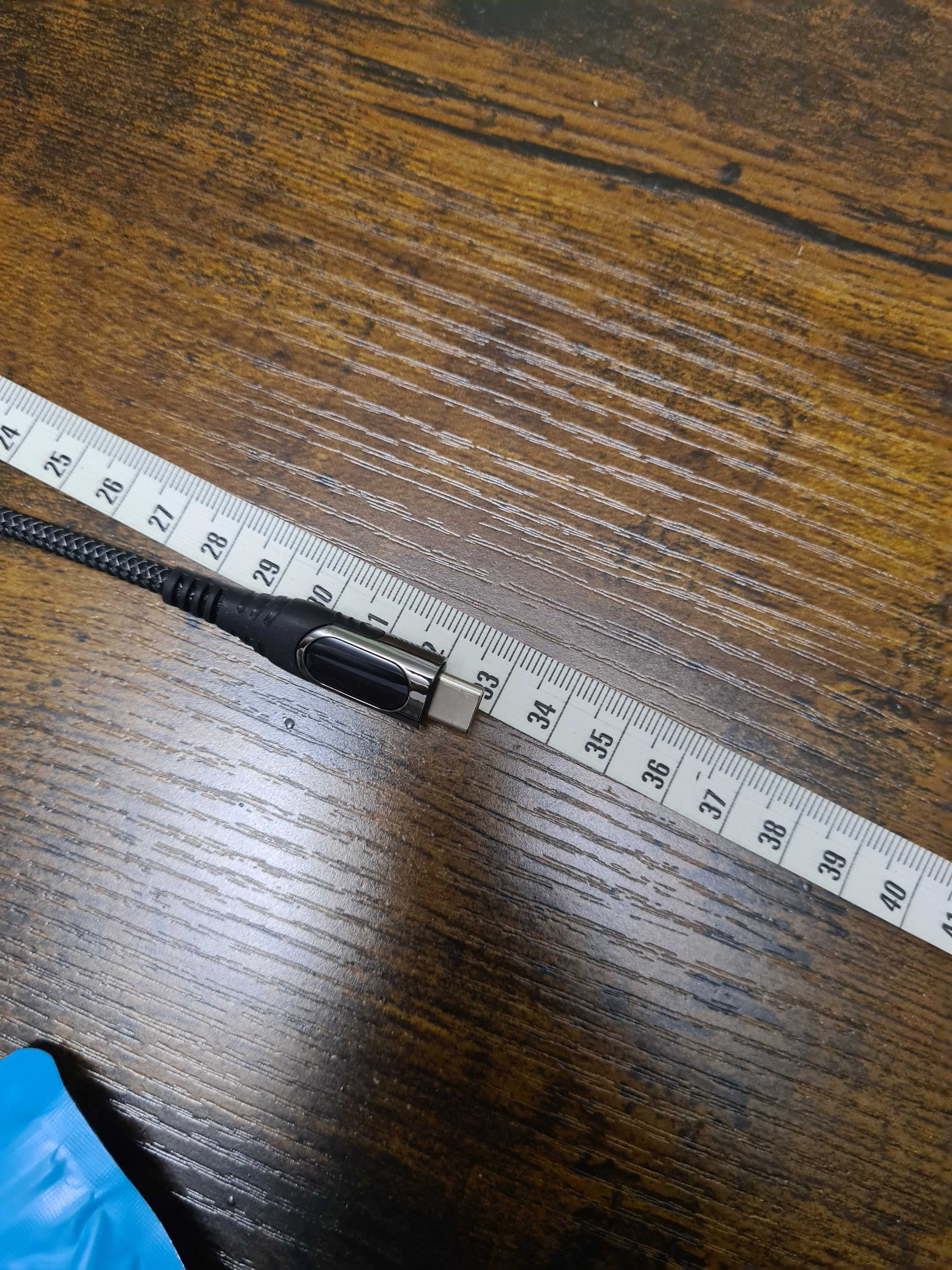 Ocetea Kabel USB C do USB C 100W, 30 cm PD Kabel z Wyświetlaczem