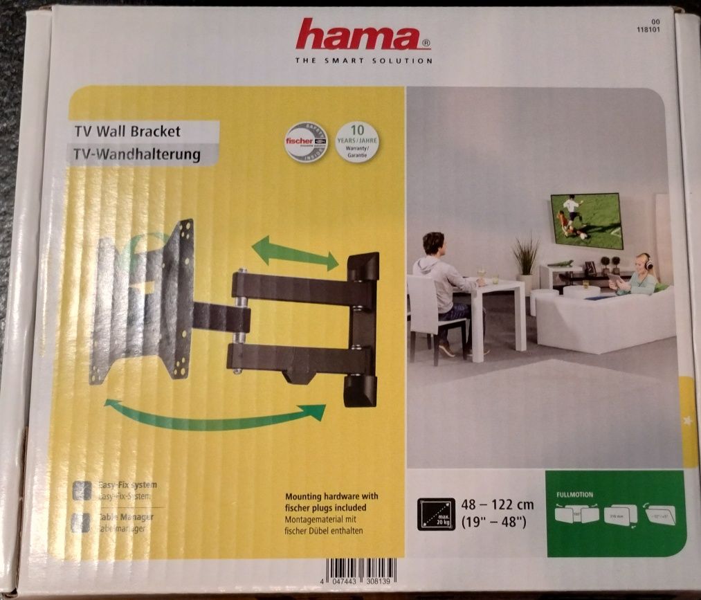 Hama uchwyt TV 19"-48" max 20 kg